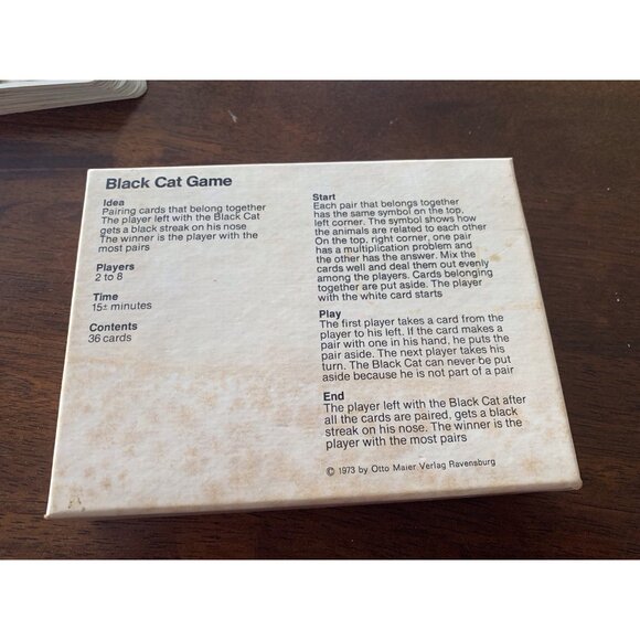 The Black Cat Game Vintage 1973 Very Rare Ravensburg Complete! - Picture 8 of 9